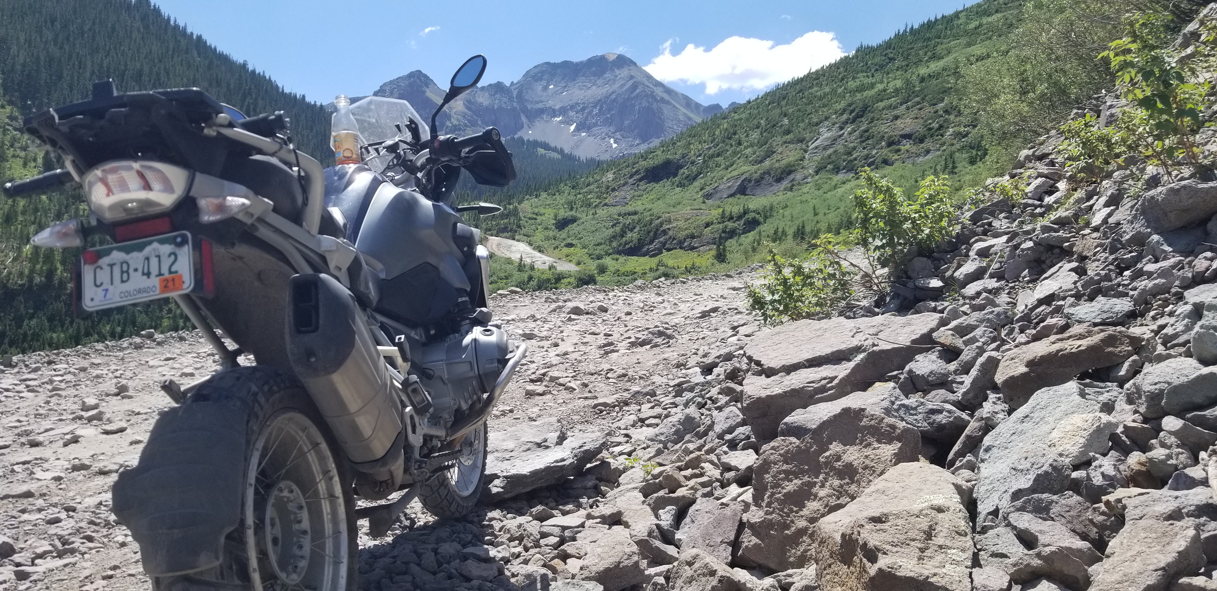 Pic after laying my bike down for the 3rd time.