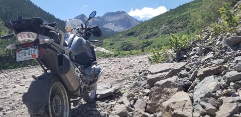 Pic after laying my bike down for the 3rd time.