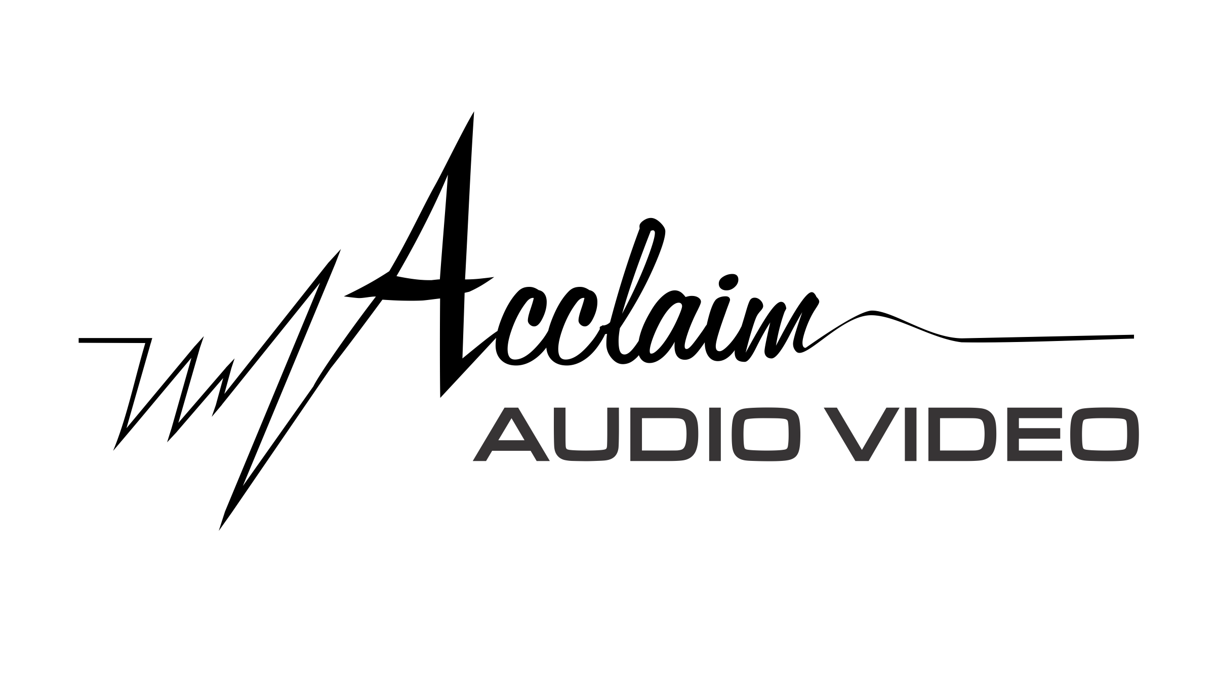 Acclaim Audio Video - Logo in Greyscale