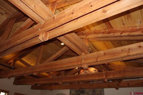 680 Cypress Wood Ln, Delta, Colorado - Living Room Exposed Beam Ceiling