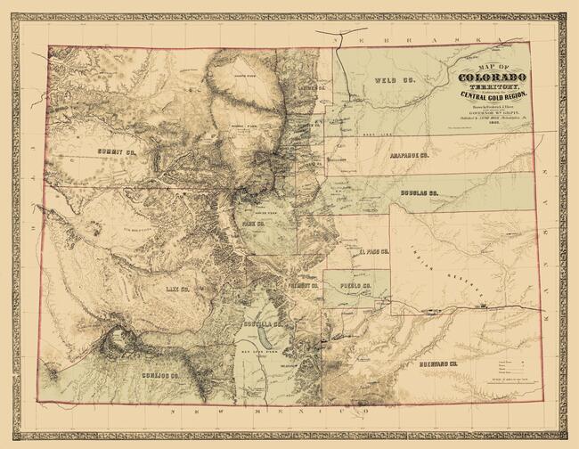Old Colorado Map